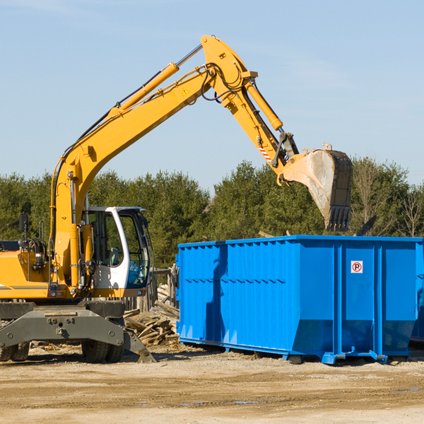 how many times can i have a residential dumpster rental emptied in Martell NE